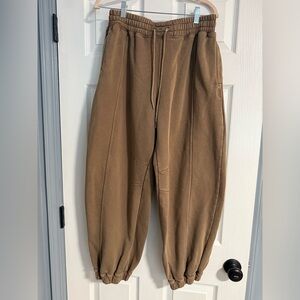 Free People Tan Jogger Pants